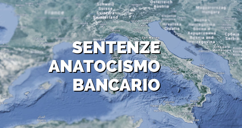 Raccolta Sentenze Anatocismo Bancario 