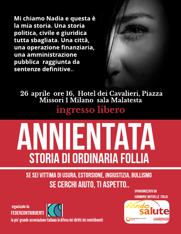 A Milano il 10% dei commercianti dichiara di pagare il pizzo. Il 26 aprile Nadia si racconta