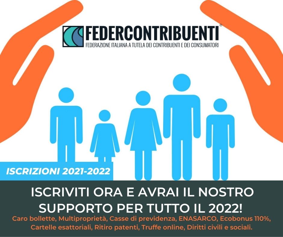 Aperte le iscrizioni per il 2022: unisciti oggi e sta' con noi per un anno