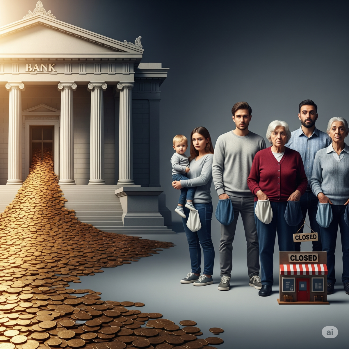 Banche chiuse credito, porte spalancate usura