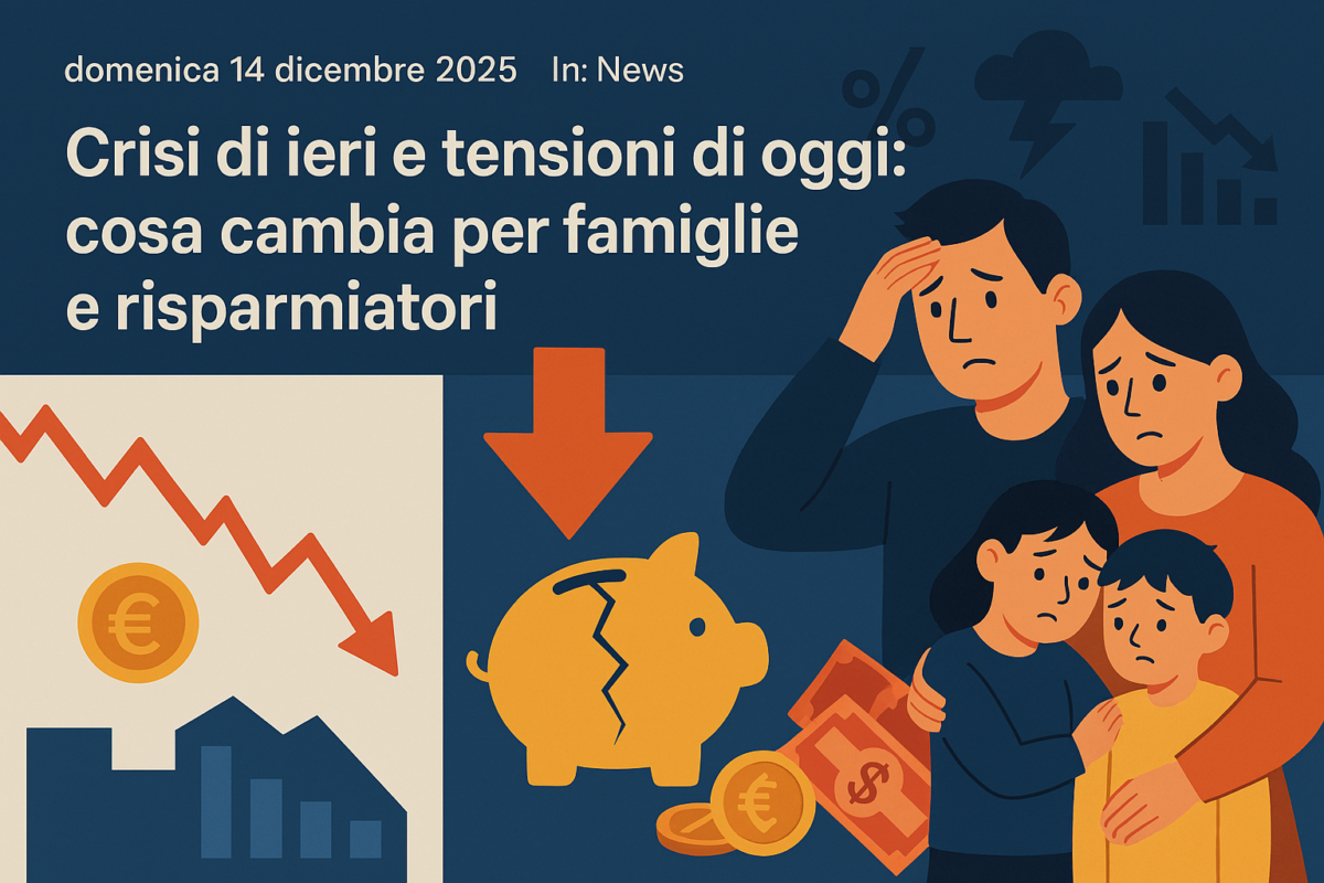 Crisi di ieri e tensioni di oggi: cosa cambia per famiglie e risparmiatori