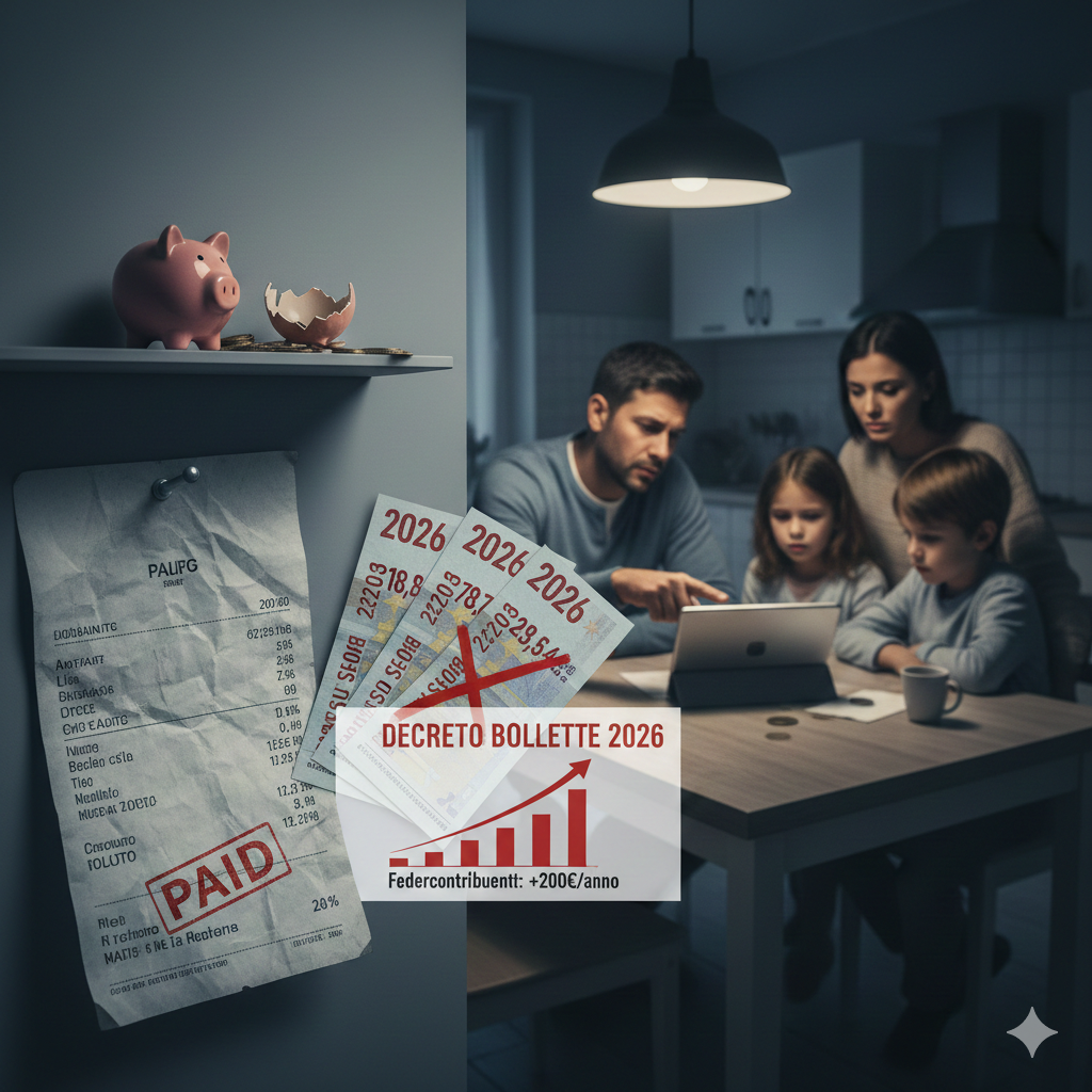 Energia: governo energivoro con il nuovo decreto bollette - un colpo pesante per le famiglie italiane