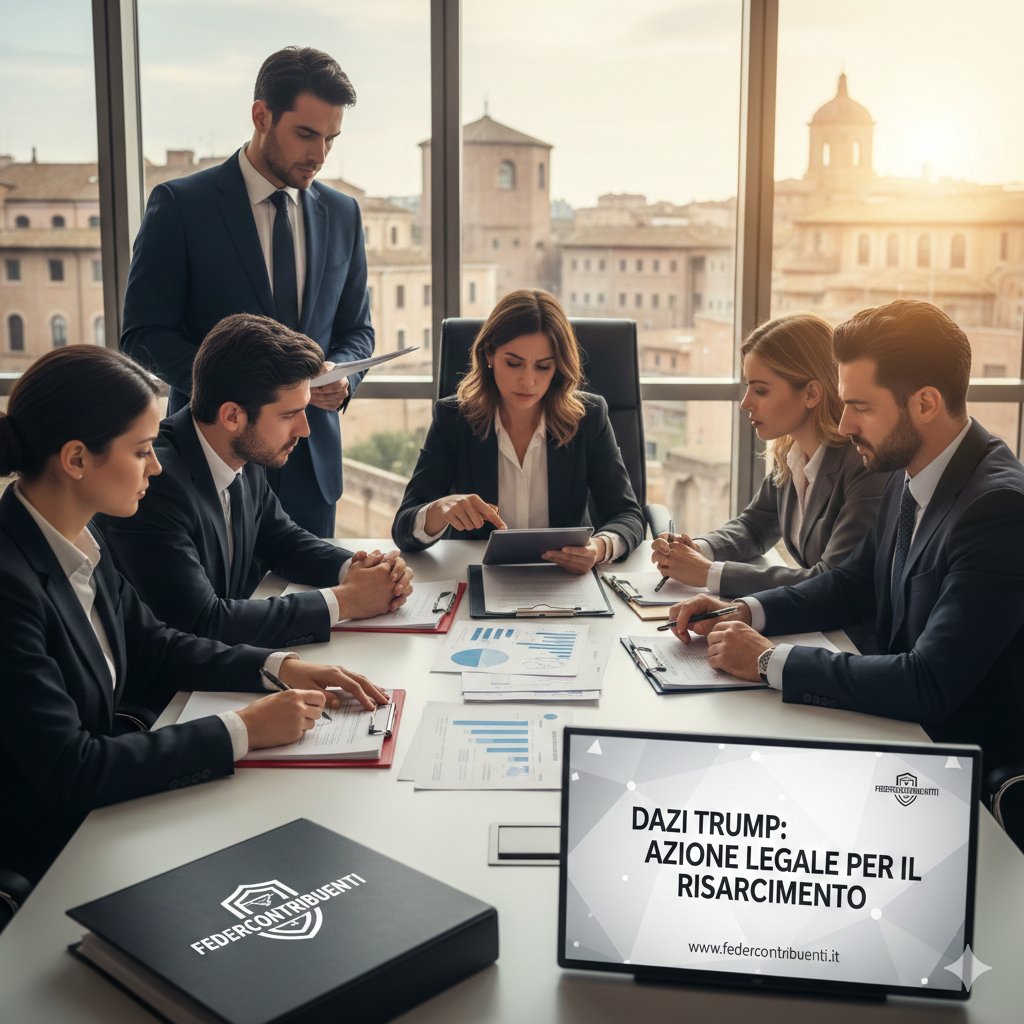 DAZI TRUMP: FEDERCONTRIBUENTI AVVIA L’AZIONE LEGALE PER IL RISARCIMENTO DELLE IMPRESE ITALIANE