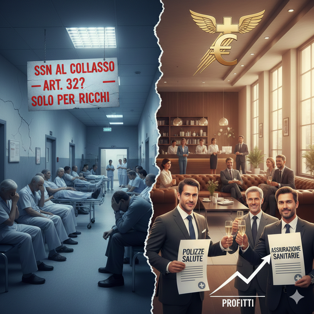 Sanità al Collasso: Federcontribuenti lancia l'allarme. Mentre il Pubblico muore, il Business Privato vola (alla faccia della Costituzione)