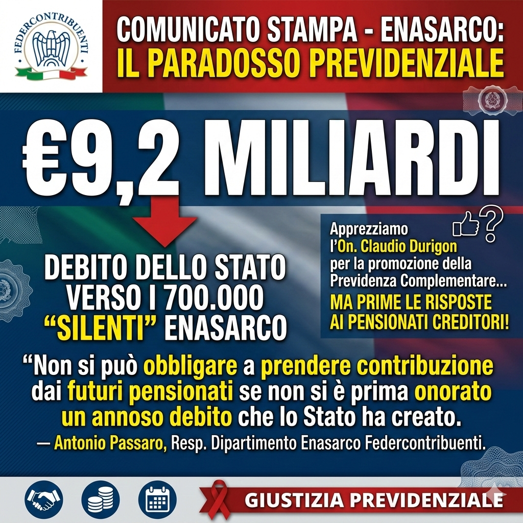 Previdenza Complementare, Federcontribuenti: 