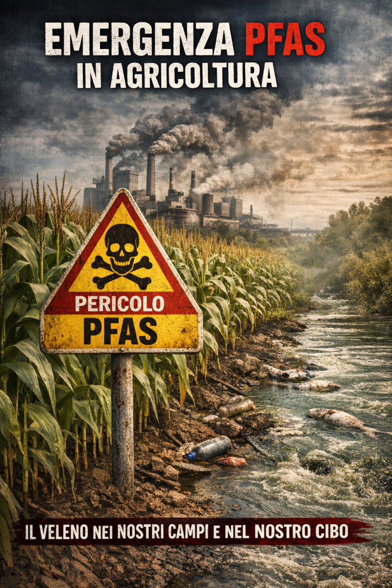 AMBIENTE: FEDERCONTRIBUENTI – PFAS IN AGRICOLTURA, “UNA BOMBA SANITARIA CHE L’ITALIA FA FINTA DI NON VEDERE”