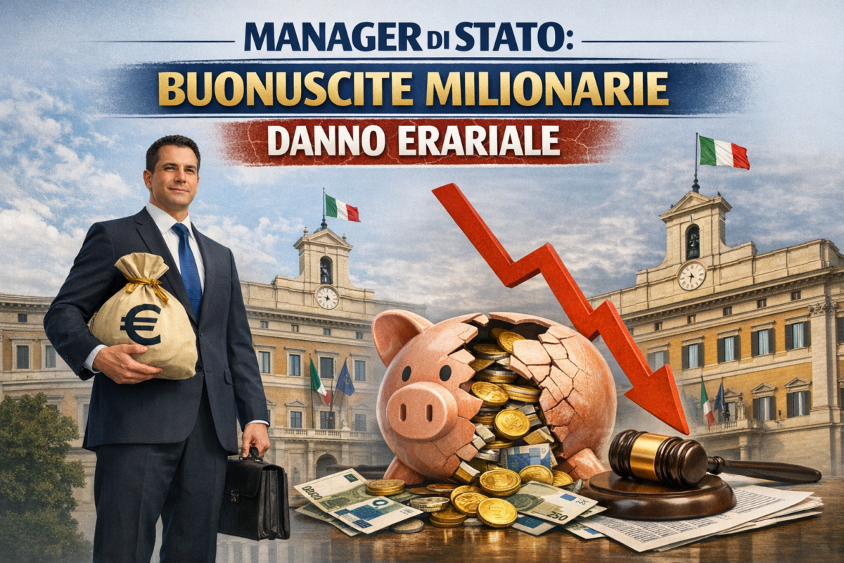 Manager di Stato: buonuscite milionarie sono danno erariale