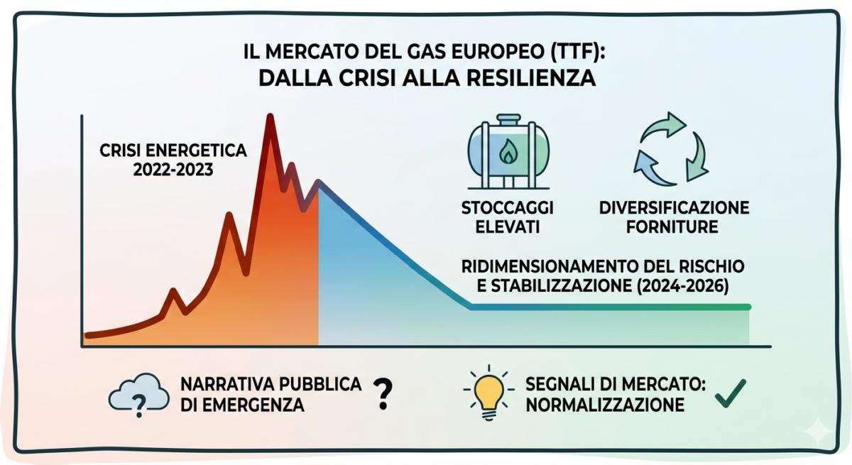 Gas: il mercato dei futures manda un segnale chiaro (ma ignorato)