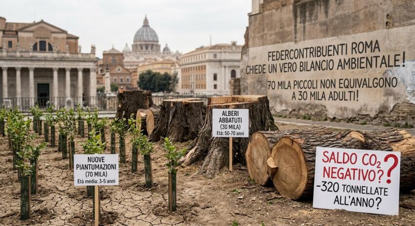 AMBIENTE, 70 MILA ALBERI PIANTATI, 30 MILA ABBATTUTI: ROMA È DAVVERO GREEN?