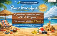 Buone Ferie di Agosto 2026 — Federcontribuenti non si ferma.