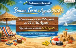 Buone Ferie di Agosto 2026 — Federcontribuenti non si ferma.